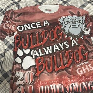 Greenwood High School Bulldog Graphic Men's Shirt